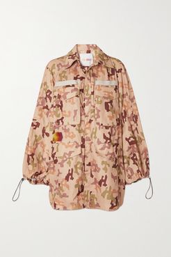 Dexter Appliquéd Camouflage-print Twill Jacket - Beige