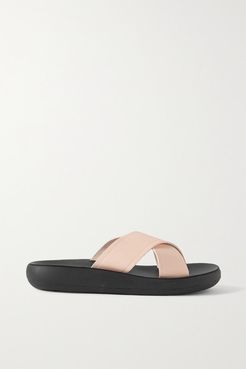 Thais Comfort Leather Slides - Off-white