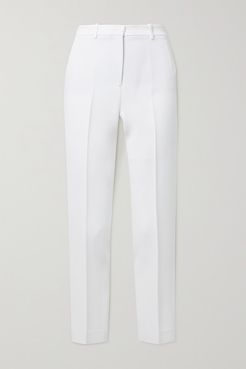 Samantha Crepe Straight-leg Pants - White