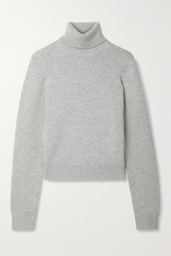 Cashmere Turtleneck Sweater - Gray