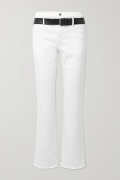 Dexter Belted Boyfriend Jeans - White