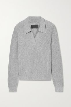 Amalia Ribbed Cashmere Sweater - Gray