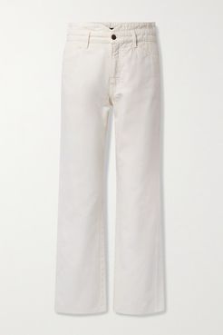 Blake High-rise Straight-leg Jeans - Off-white