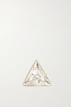 5mm Invisible 18-karat Gold Diamond Earring