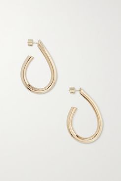 Teardrop Samira Mini Gold-plated Hoop Earrings