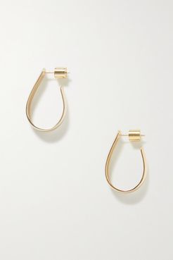 Small Petite Bolden Gold-plated Hoop Earrings