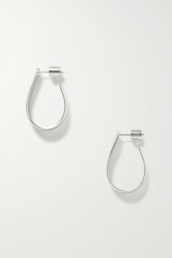 Small Petite Bolden Silver-plated Hoop Earrings