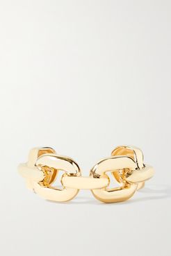 Extra Large Chain Link Gold-plated Cuff