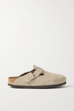 Boston Suede Slippers - Taupe