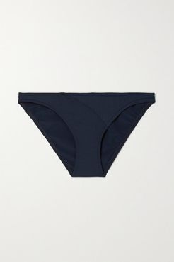 Vibes Sound Paneled Ribbed Bikini Briefs - Navy