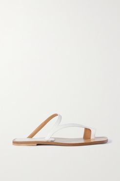 Donna Leather Sandals - White