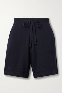 Wool Shorts - Midnight blue