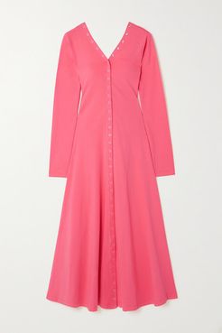 Roberta Stretch-cotton Jersey Midi Dress - Pink