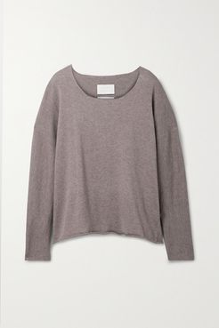 Pima Cotton And Alpaca-blend Sweater - Mushroom