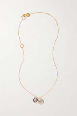 Gold- And Silver-tone Crystal Necklace
