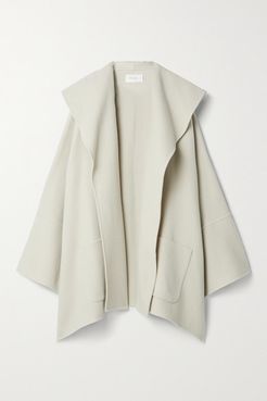 Saki Oversized Cashmere, Wool And Silk-blend Coat - Beige