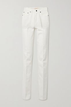 Carlton High-rise Straight-leg Jeans - White