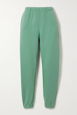 Cotton-jersey Track Pants - Green