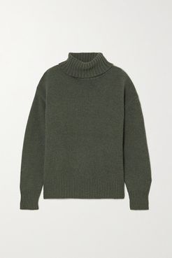 N°20 Oversize Xtra Cashmere-blend Turtleneck Sweater - Army green