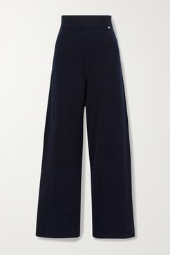 N°104 Cashmere-blend Track Pants - Midnight blue