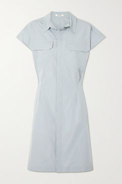 Seffa Cotton-poplin Shirt Dress - Blue