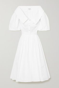 Cotton-poplin Shirt Dress - White