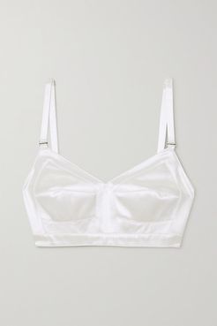 Satin Bralette - Ivory