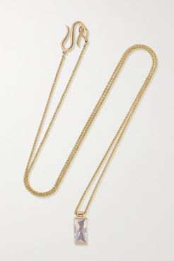 Bubble Kimono 14-karat Gold Moonstone Necklace