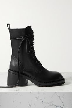 Leather Ankle Boots - Black