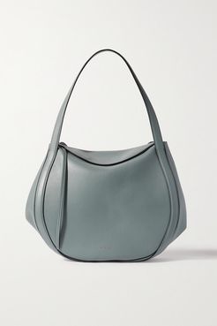 Lin Leather Tote - Gray