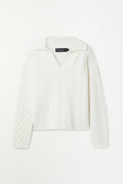 Cable-knit Cashmere Sweater - Ivory