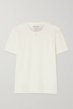 Cotton-blend Terry T-shirt - Cream