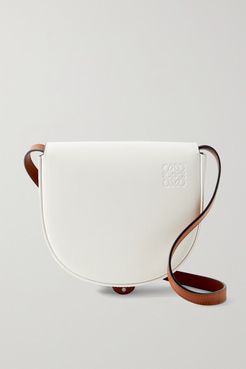 Heel Duo Two-tone Leather Shoulder Bag - Ivory