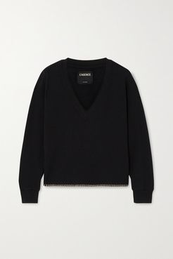 Helena Stretch Cotton And Modal-blend Sweatshirt - Black