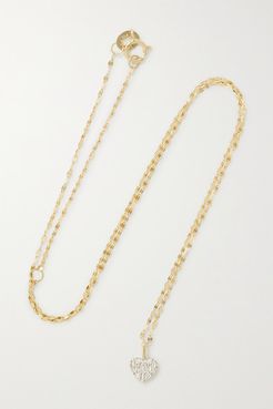 Heart Of The Matter Gold Diamond Necklace