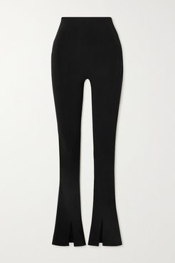 Spat Stretch-jersey Flared Leggings - Black