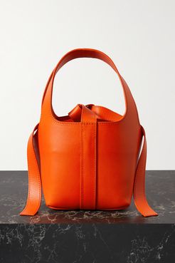 Bento Leather Tote - Orange