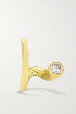 Peak 18-karat Gold Diamond Earring