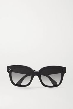 Square-frame Acetate Sunglasses - Black