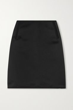 Switchwear Recycled Duchesse-satin Mini Skirt - Black
