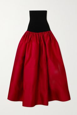 Switchwear Recycled Duchesse-satin Maxi Skirt - Red