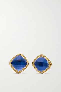 Jane 18-karat Gold-dipped Quartz Earrings