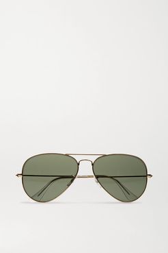 Aviator Gold-tone Sunglasses