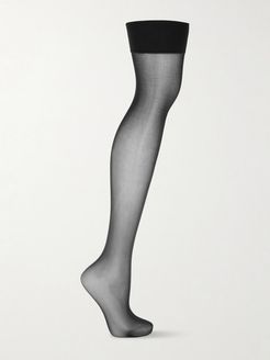 Individual 10 Denier Stay-up Stockings - Black