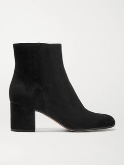 Margaux 65 Suede Ankle Boots - Black