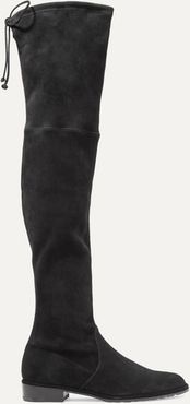 Lowland Suede Over-the-knee Boots - Black