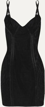 Haute Contour Nouveau Stretch-mesh Slip - Black