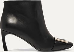 Belle Vivier Trompette Leather Ankle Boots - Black