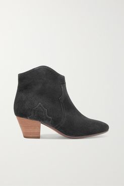 Dicker Suede Ankle Boots - Black
