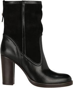 Leather High Heeled Boots